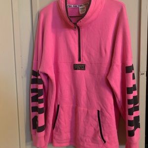 VS PINK quarter zip sweater